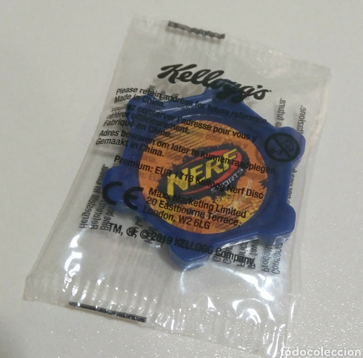 Coleccionismo: Nerf Kelloggs 2019 disco Kellogg kellog pROMOCIONAL precintado Hasbro disc