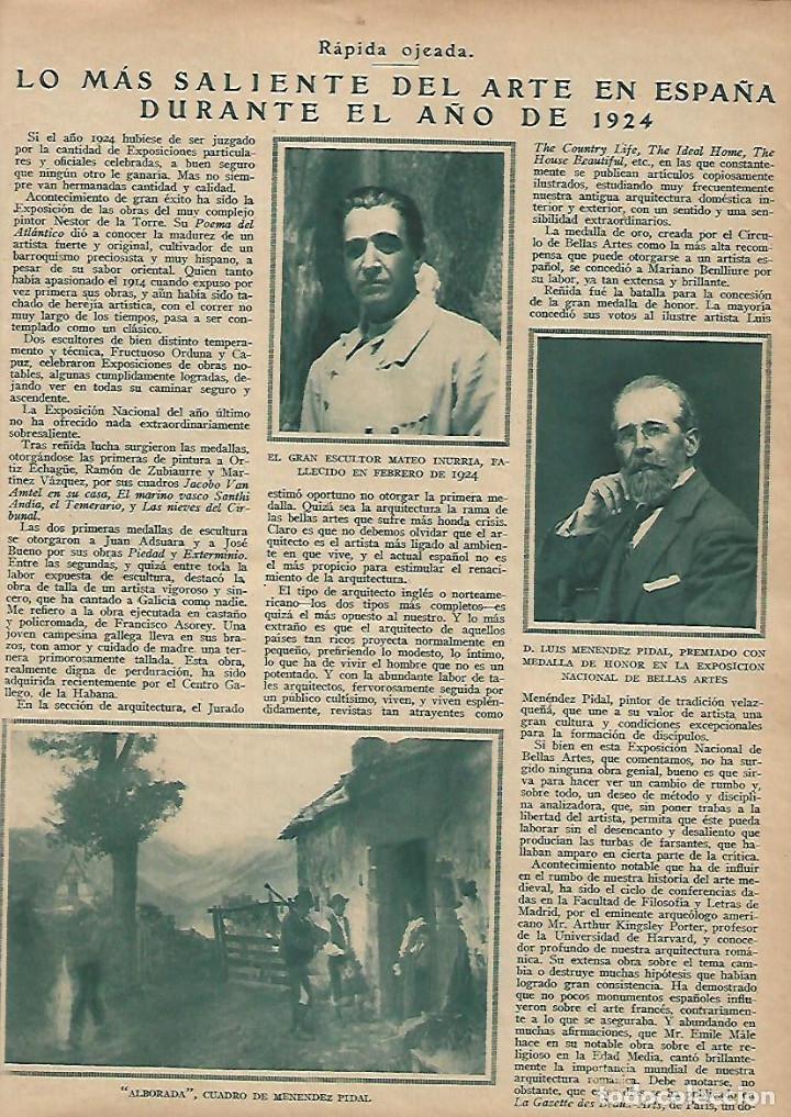 Collezionismo: A&Ntilde;O 1925 ARTE MATEO INURRIA MENENDEZ PIDAL ALBORAIDA MU&Ntilde;OZ DEGRAIN ESCULTURA FRANCISCO ASOREY