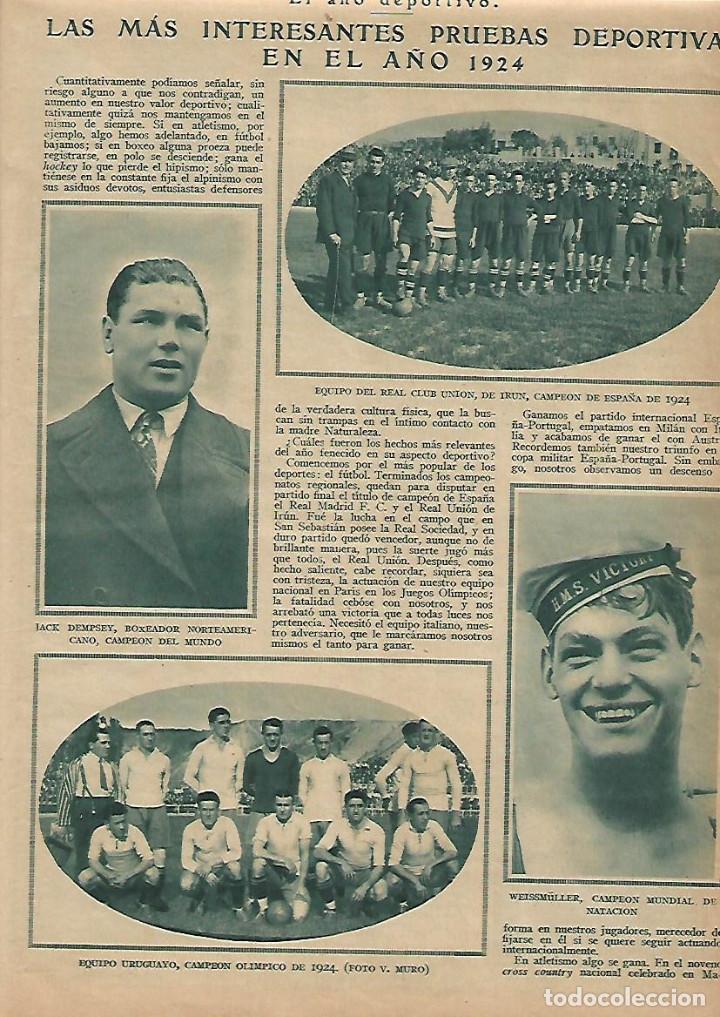 Collectionnisme: A&Ntilde;O 1925 RECORTE PRENSA DEPORTES CLUB UNION IRUN CAMPEON ESPA&Ntilde;A BOXEO JACK DEMPSEY ATLETISMO HIPICA