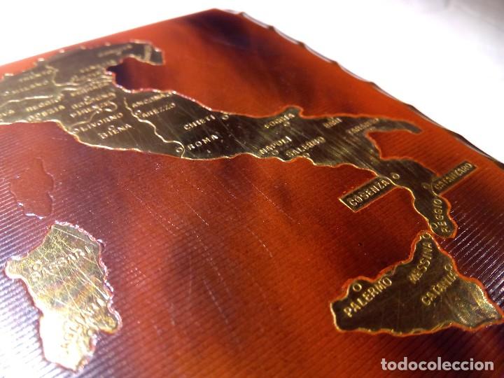 Coleccionismo: ANTIGUA PITILLERA MAPA DE ITALIA - Foto 2