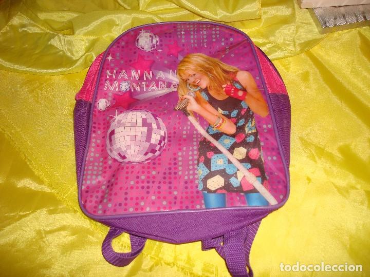 Coleccionismo: MOCHILA INFANTIL  HANNAH MONTANA. DISNEY.  27 X 22 CM
