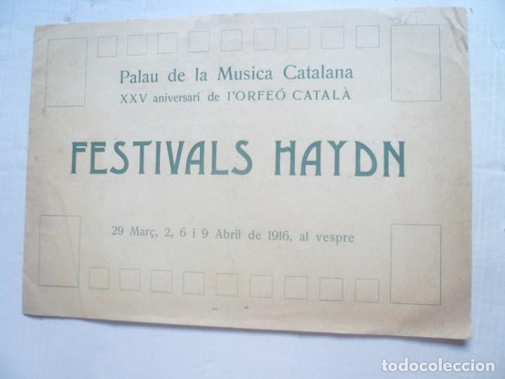 Coleccionismo: Festivals Haydn(1916) - Foto 1