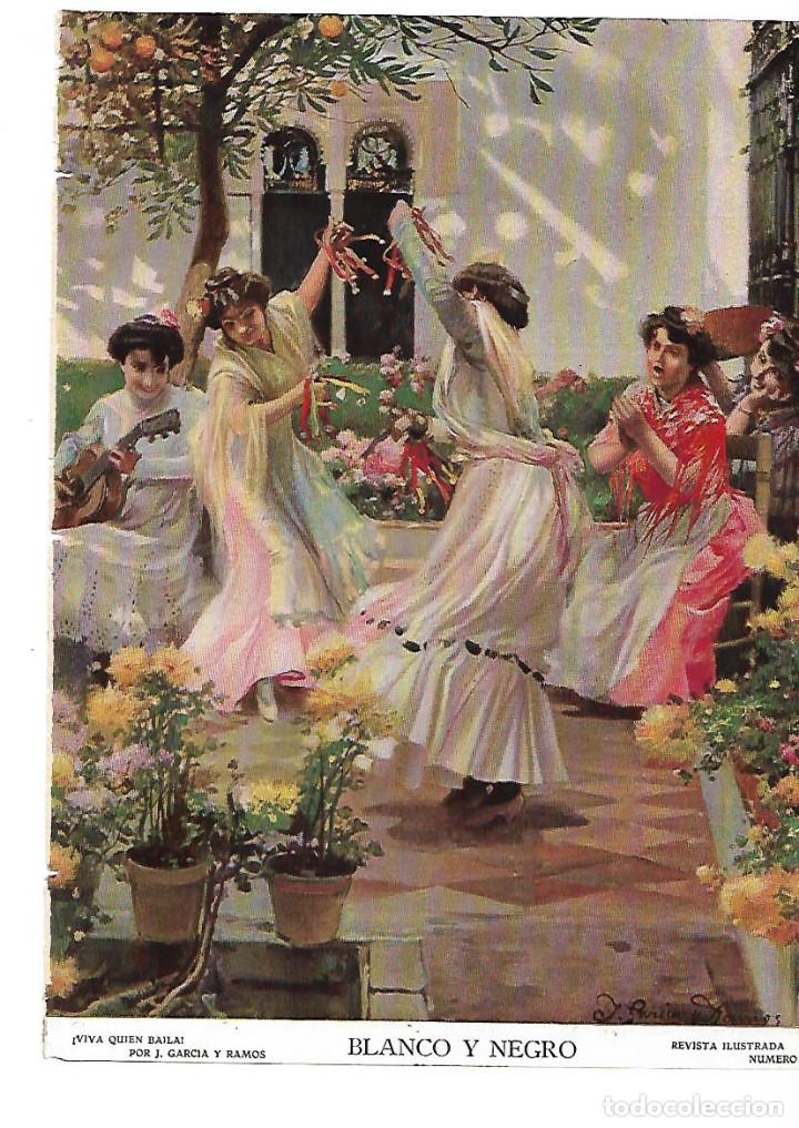 Colecionismo: A&Ntilde;O 1909 RECORTE PRENSA PINTURA DIBUJO VIVA QUIEN BAILA POR GARCIA RAMOS FLAMENCO