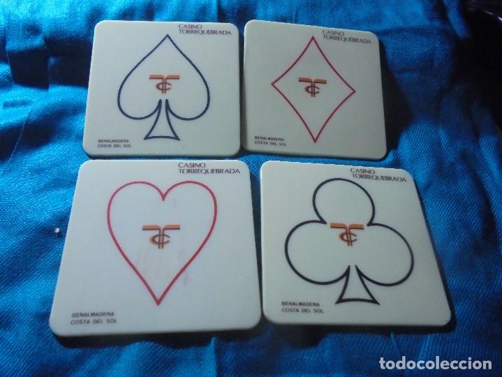 Coleccionismo: 4 POSAVASOS CASINO TORREQUEBRADA. BENALMADENA, COSTA DEL SOL