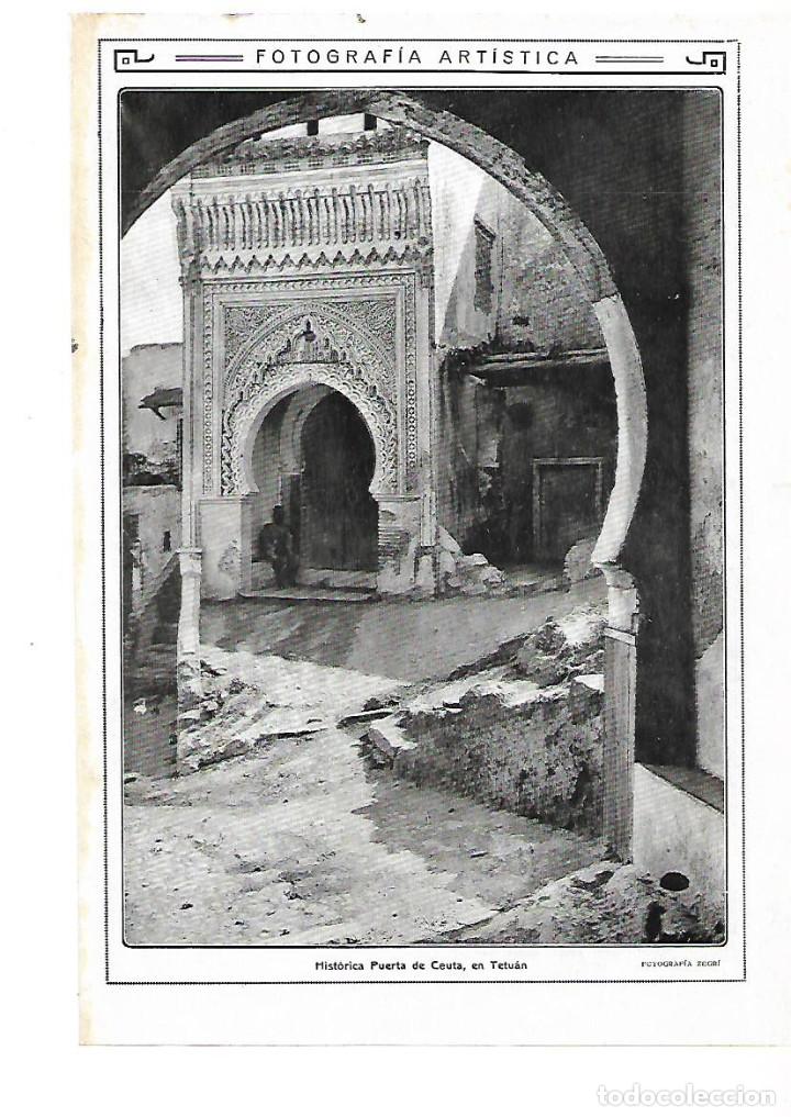 Sammelleidenschaft Papier: A&Ntilde;O 1913 RECORTE PRENSA FOTOGRAFIA ARTISTICA PUERTA DE CEUTA DE TETUAN FOTOGRAFIA ZEGRI