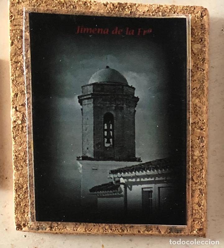 Collectionnisme: Im&aacute;n para el frigor&iacute;fico. Recuerdo tur&iacute;stico de Jimena de la Frontera, C&aacute;diz. De corcho. Nuevo.