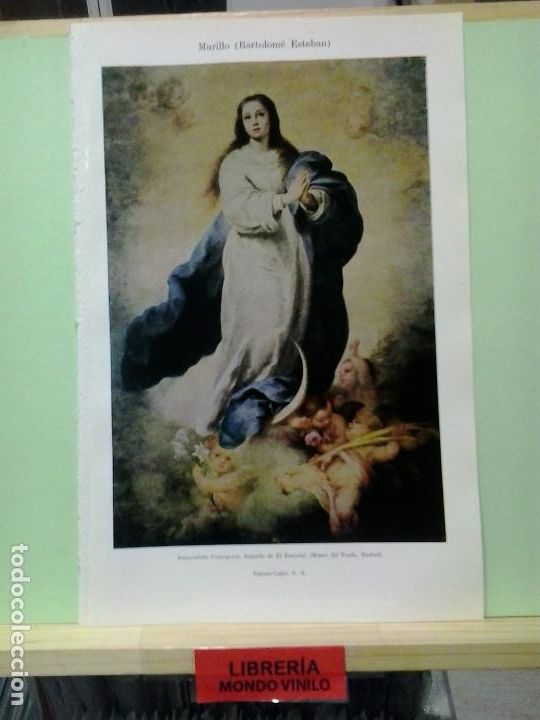 Coleccionismo: LMV - L&aacute;mina, Inmaculada Concepci&oacute;n, Murillo, 24'50x16 cm