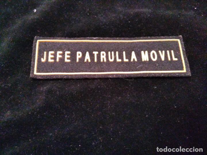Coleccionismo: Parche seguridad JEFE PATRULLA MOVIL