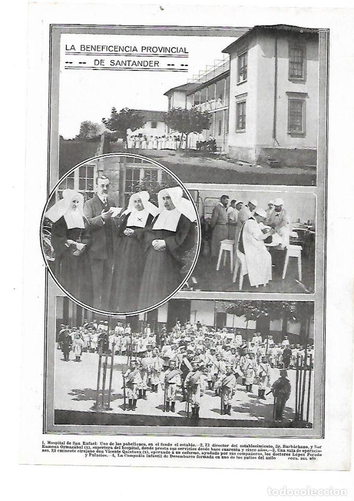 Sammelleidenschaft Papier: A&Ntilde;O 1913 RECORTE PRENSA HOSPITAL DE SAN RAFAEL BENEFICENCIA PROVINCIAL SANTANDER ASILO