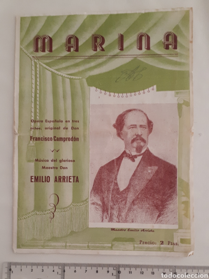 Coleccionismo: Libreto Marina. &Oacute;pera Verdi. - Foto 1