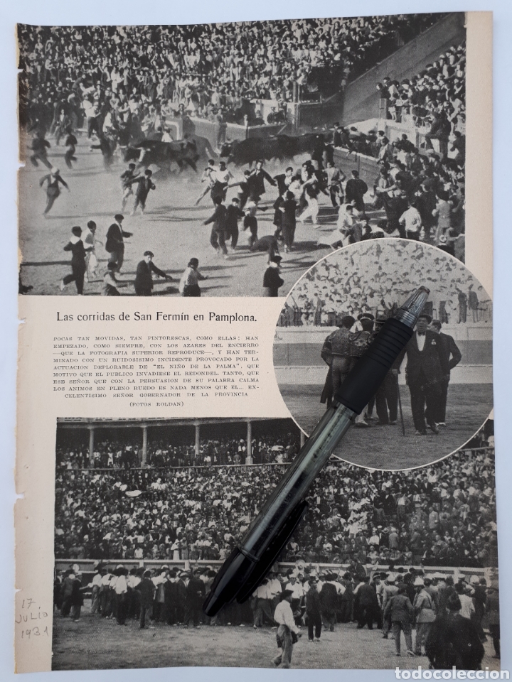 Coleccionismo: LAS CORRIDAS DE SAN FERM&Iacute;N EN PAMPLONA. 1931