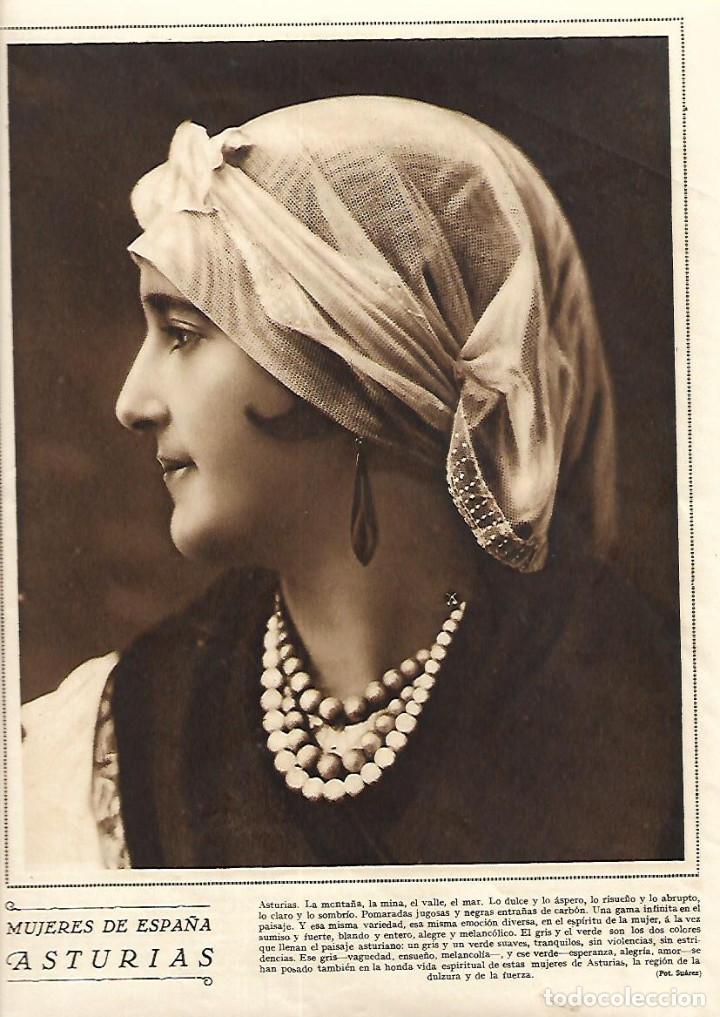 Collecting paper: A&Ntilde;O 1928 RECORTE PRENSA ASTURIAS LA MUJER ASTURIANA TIPOS TRAJES TIPICOS CARACTERISTICAS FOTO SUAREZ