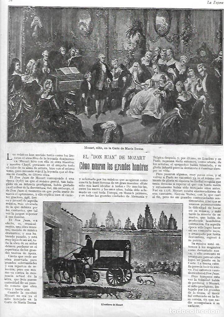 Collecting paper: A&Ntilde;O 1928 RECORTE PRENSA MUSICA DON JUAN DE MOZART ENTIERRO DE MOZART MOZART EN LA CORTE MARIA TERESA