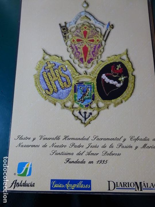 Collecting paper: L&Aacute;MINA RELIGIOSA SEMANA SANTA M&Aacute;LAGA. ESCUDO HER&Aacute;LDICA. HERMANDAD JES&Uacute;S DE LA PASI&Oacute;N 14