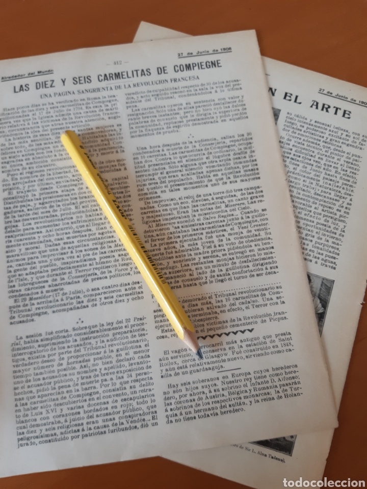 Coleccionismo: Las diez seis carmelitas de Compiegne. La revoluci&oacute;n francesa / Verano en el arte 1906