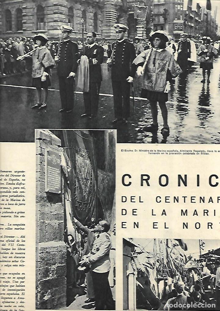 Collecting paper: 1948 RECORTE PRENSA CENTENARIO MARINA BILBAO SAN VICENTE DE LA BARQUERA VIRGEN NIEVES PONTEVEDRA