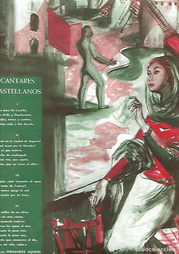 Collecting paper: A&Ntilde;O 1957 RECORTE PRENSA POESIA CANTARES CASTELLANOS POR LUIS FERNANDEZ AQUINO
