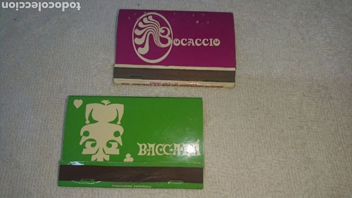 Coleccionismo: Cerillas Bocaccio y Baccar&aacute; - Foto 1