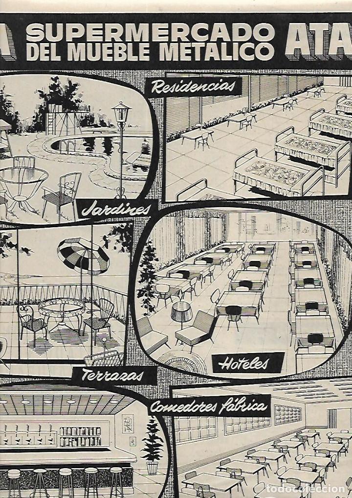 Collecting paper: A&Ntilde;O 1961 RECORTE PRENSA PUBLICIDAD ATA SUPERMERCADO DEL MUEBLE METALICO BCNA COMERCIO ALMACEN