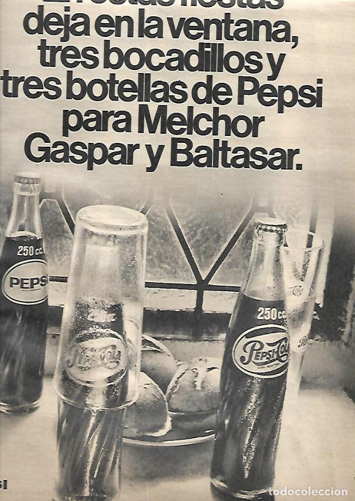 Coleccionismo: A&Ntilde;O 1969 RECORTE PRENSA PUBLICIDAD PEPSICOLA PEPSI REFRESCOS BEBIDAS