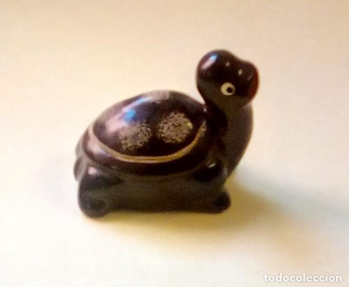 Coleccionismo: miniatura - tortuga - barro - pintado a mano - nueva - ver foto - a&ntilde;os 90 -132