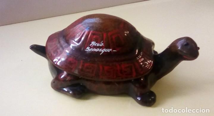 Sammeln: tortuga caja - ceramica esmaltada - recuerdo de benasque -sin mas datos- ver foto- a&ntilde;os 80/ 90 - s/n
