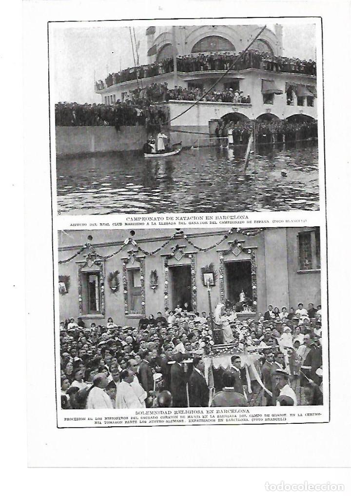 Colecionismo: A&Ntilde;O 1915 RECORTE PRENSA BARCELONA CAMPO DE GRASOT MISIONEROS SAGRADO CORAZON DE MARIA EXPATRIADOS
