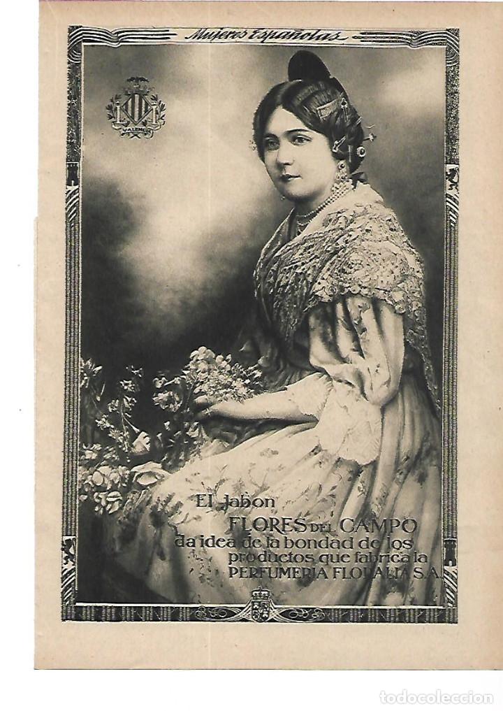 Collecting paper: A&Ntilde;O 1915 RECORTE PRENSA PUBLICIDAD JABON FLORES DEL CAMPO PERFUMERIA FLORALIA
