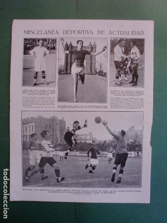 Coleccionismo: MISCELANIA DEPORTIVA - MIGUEL PALAU VENCEDOR COPA JEAN BONIN - SANS GRACIA - 6/1/1926
