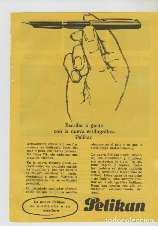 Coleccionismo: ANUNCIO PUBLICIDAD ESTILOGRAFICA PELIKAN-AEROLINEAS IBERIA