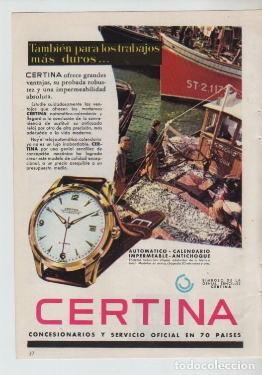 Coleccionismo: ANUNCIO PUBLICIDAD RELOJ CERTINA-SKI JAMA MEYBA