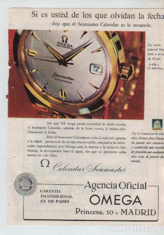 Coleccionismo: ANUNCIO PUBLICIDAD RELOJ OMEGA-CAVA CODORNIU
