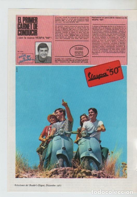 Coleccionismo: ANUNCIO PUBLICIDAD MOTOCICLETAS VESPA-FOTOGRAFIA KODAK