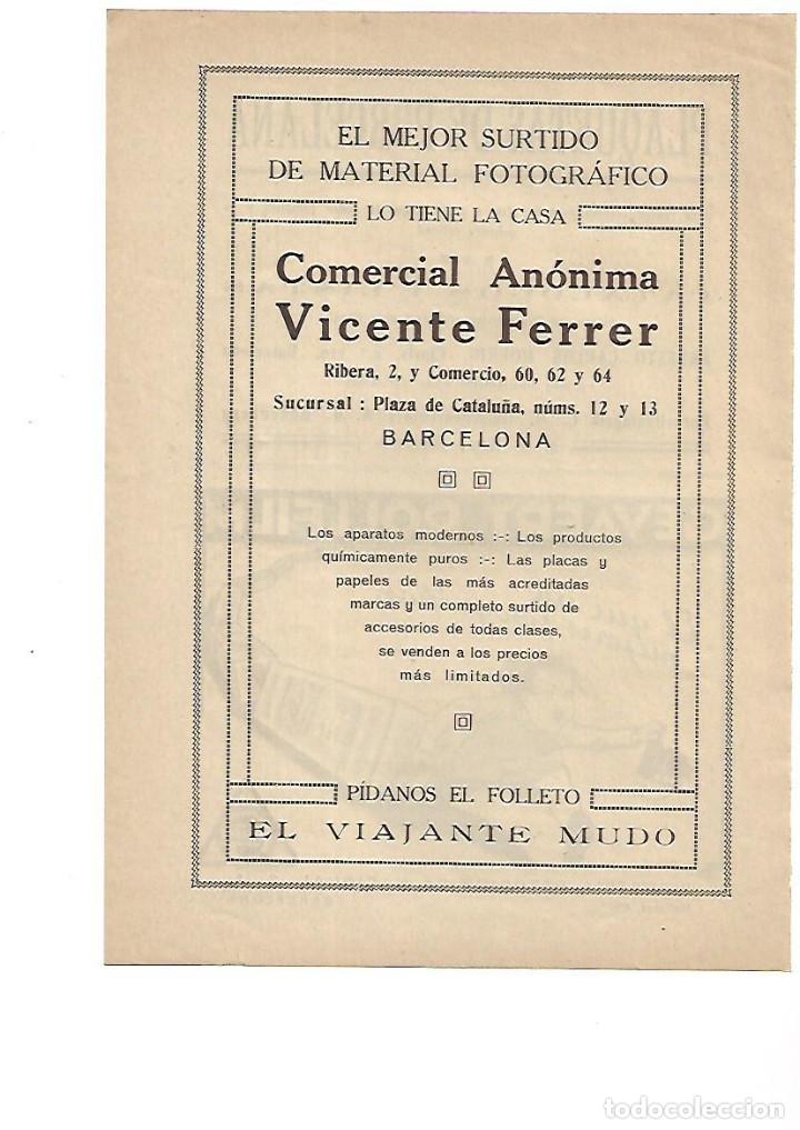 Collezionismo: A&Ntilde;O 1929 PUBLICIDAD COMERCIAL ANONIMA VICENTE FERRER SURTIDO MATERIAL FOTOGRAFICO FOTOGRAFIA
