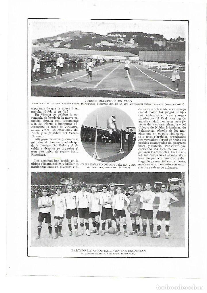 Collezionismo: A&Ntilde;O 1915 RECORTE PRENSA DEPORTES EQUIPO DE FUTBOL DE IRUN VENCEDOR EN SAN SEBASTIAN