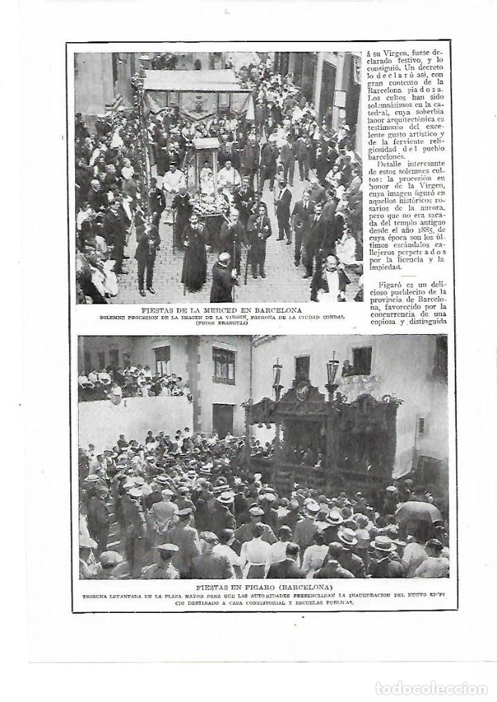 Collezionismo: A&Ntilde;O 1915 RECORTE PRENSA EL FIGARO BARCELONA VALLES INAUGURACION ESCUELAS CASA CONSISTORIAL AJUNTAMEN