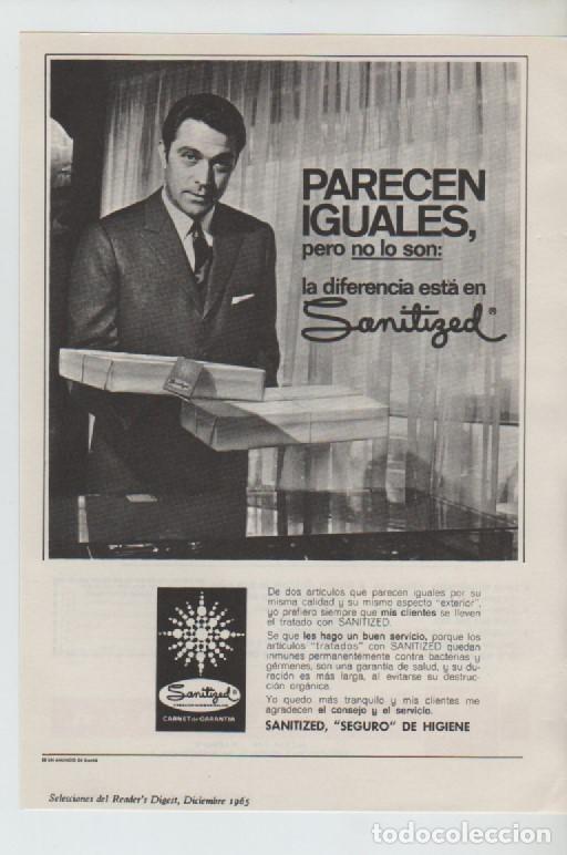 Coleccionismo: ANUNCIO PUBLICIDAD HIGIENE SANITIZED-EDITORIAL LABOR