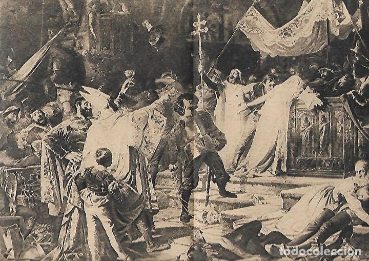 Coleccionismo: A&Ntilde;O 1915 RECORTE PRENSA PINTURA EL SAQUEO DE ROMA CUADRO DE FRANCISCO JAVIER AMERIGO APARICI