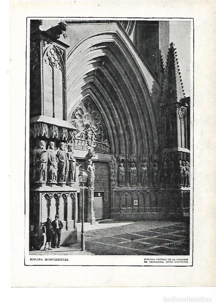 Collezionismo: A&Ntilde;O 1915 RECORTE PRENSA LAMINA FOTOGRAFIA LACOSTE CATEDRAL TARRAGONA PORTADA CENTRAL