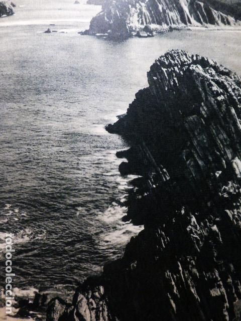 Colecionismo: PAIS VASCO LA COSTA CANTABRICA ANTIGUA LAMINA A&Ntilde;OS 50