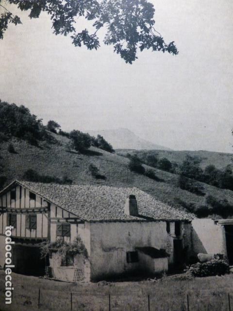 Colecionismo: GUIPUZCOA CASERIO VASCO ANTIGUA LAMINA A&Ntilde;OS 50