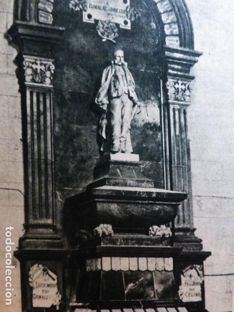 Colecionismo: CEGAMA GUIPUZCOA TUMBA DE ZUMALACARREGUI ANTIGUA LAMINA A&Ntilde;OS 50