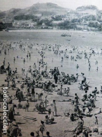 Collezionismo: SAN SEBASTIAN LA CONCHA ANTIGUA LAMINA A&Ntilde;OS 50