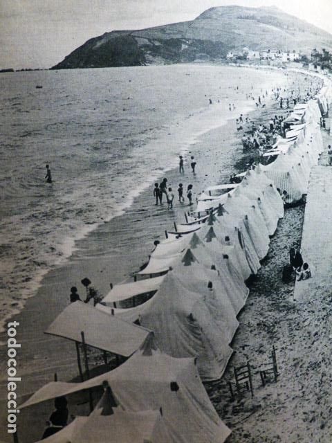 Sammelleidenschaft Papier: ZARAUZ GUIPUZCOA LA PLAYA ANTIGUA LAMINA A&Ntilde;OS 50