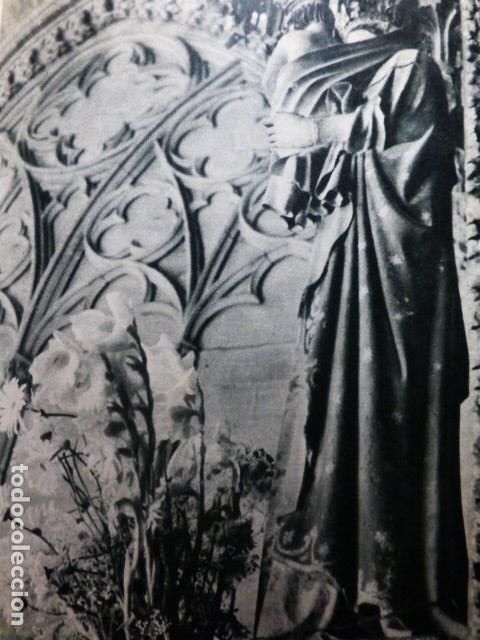Collecting paper: PAMPLONA VIRGEN DEL CLAUSTRO DE LA CATEDRAL ANTIGUA LAMINA A&Ntilde;OS 50