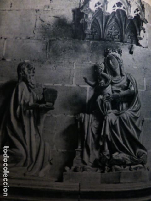 Coleccionismo: PAMPLONA NAVARRA CLAUSTRO DE LA CATEDRAL DETALLE ANTIGUA LAMINA A&Ntilde;OS 50