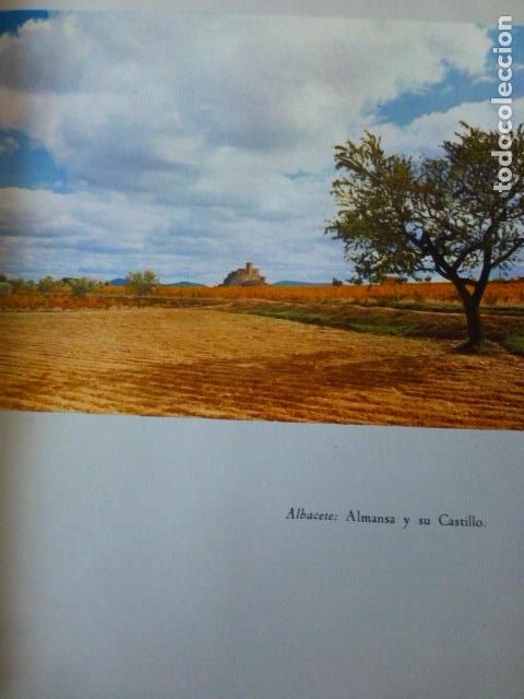 Coleccionismo: ALMANSA ALBACETE VISTA Y CASTILLO ANTIGUA LAMINA A&Ntilde;OS 50