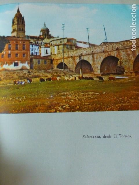 Coleccionismo: SALAMANCA VISTA DESDE EL TORMES ANTIGUA LAMINA A&Ntilde;OS 50