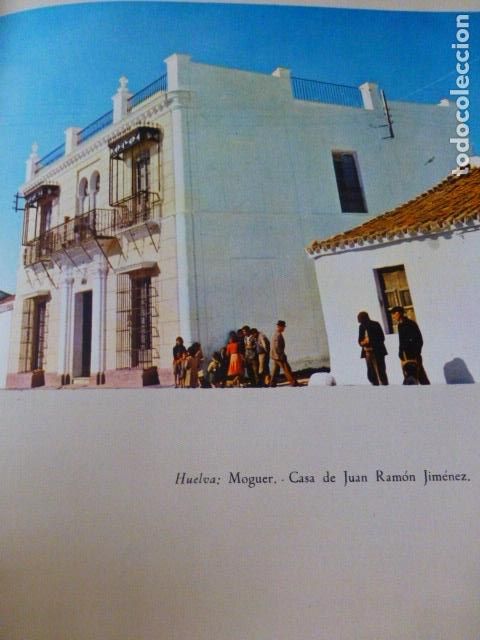 Coleccionismo: MOGUER HUELVA CASA DE JUAN RAMON JIMENEZ ANTIGUA LAMINA A&Ntilde;OS 50