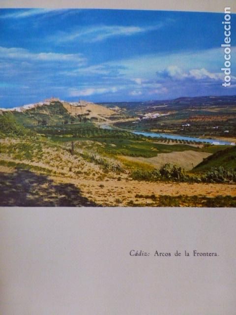Coleccionismo: ARCOS DE LA FRONTERA CADIZ VISTA ANTIGUA LAMINA A&Ntilde;OS 50